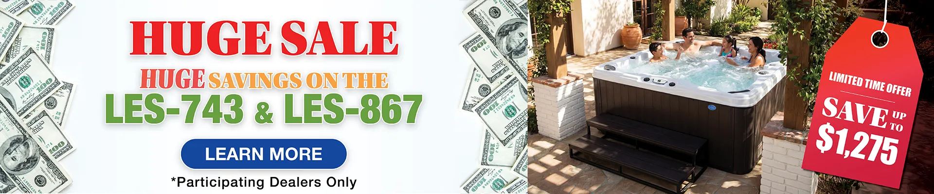 Calspas hot tub being used in a family setting - Frankford